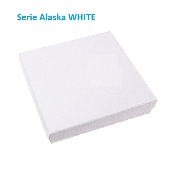 Alaska WHITE tarjeta 120x120x24 mm.